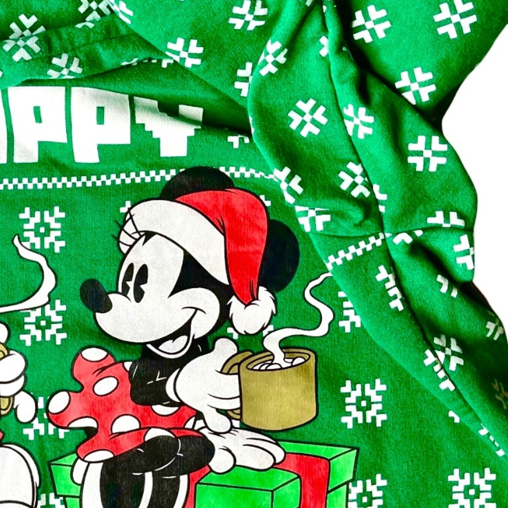 Disney Sweatshirt Mickey Mouse Holiday Juniors 11 13 - Picture 7 of 8